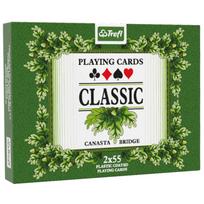 Trefl klasikinis žaidimų kortų denis - Klasika 2 x 55 KS0166