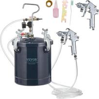 Dažų purškimo slėginis bakas, 10 l, su 2 purškimo pistoletais, 10L 1.5mm