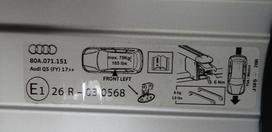Vag 1 Pagrindo Laikiklio Rinkinys Audi Q5 2017 Q5 Sportback 2018 Originalus 80A071151
