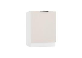 Pastatoma virtuvės spintelė plautuvei Stolkar Sonja D60ZL P/L, smėlio/baltos spalvos