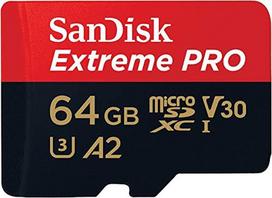 SANDISK SD MicroSD Card 64GB Extreme Pro SDXC incl. Adapter