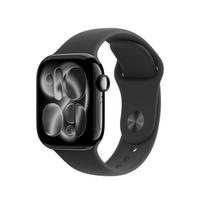 APPLE Apple Watch Series 11 (GPS) 42 mm, matte black aluminum case and black sport band, M/L (MEQU4QN/A)