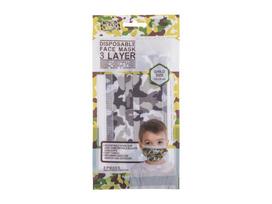 Trendy Camo Face Mask and Respirator, 3-pack