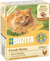 BOZITA Fresh Menu Sterilized Extra Chicken – wet cat food – 370g