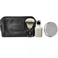 Depot Set: 400 Shave Specifics No. 408, Classic Cologne, Moisturizing, After-Shave Balm, 50 ml + 400 Shave Specifics No. 412, Hydrating, Shaving Soap, 100 g + Accessories No. 731 Luxury, Synthetic Fib