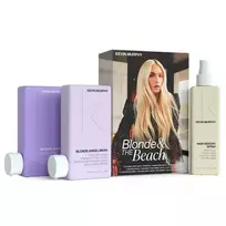 Kevin Murphy Set: Blonde Angel, Hair Cream Treatment, for hydration, 250 ml + Hair Resort, Texturizing Hair Spray, 150 ml + Blonde Angel Wash, Hydrating  AND  Color-Protecting Shampoo, 250 ml