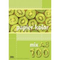Spalvotas popierius Mix, A3, 80g, 5x20lapų, 100 lapų