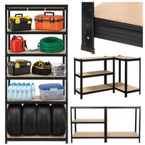 Sandėliavimo lentyna – juoda 220x100x45 Bigstreen