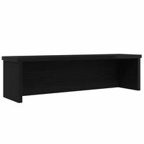 Virtuvės lentyna sukraunama juodas 60x15x16cm mediena