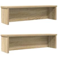 Virtuvės lentynos sukraunamos 2 vnt ąžuolo 60x15x16cm