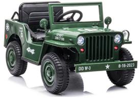 „JH‑103“ karinė žalia 4×4 elektrinė mašina – 12V, 4×45W