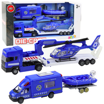 Policijos ir gelbėjimo transporto rinkinys su trinties pavara