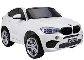BMW X6M baltas – elektrinis automobilis vaikams