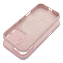 Silikoninis dėklas 2mm IPHONE 15 Pro suderinamas su Magnetine smėlio rožinė