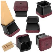 32 vnt. kėdžių kojų apsaugos 26-37x26-37 mm