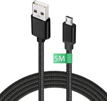 Micro USB laidas USB A (5 m)