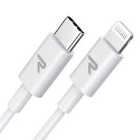 RAMPOW USB C į Lightning laidas -2M baltas