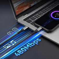 USB-C į USB-C kabelis 100 W, 2 m