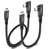 15cm 240W USB C - USB C kabelis greitas įkrovimas 90 laipsnių kampu