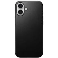 Nomad Modern Leather dėklas, juodos spalvos – Apple iPhone 16 Plus