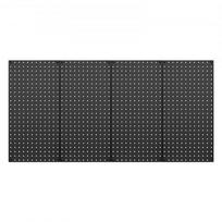 Perforuotos plokštės, 61x30x1.9 cm, juoda, plienas