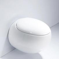 Pakabinamas kiaušinio formos klozetas FIT2 7012, 590 mm, su lėto nusileidimo dangčiu, dvigubas nuleidimas 3/6 L, su