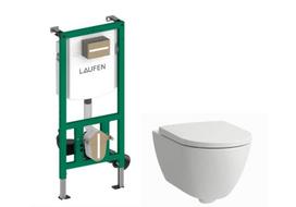 Potinkinis WC komplektas Laufen PRO X EasyFit 3.0(82086)+dangtis softclose (891863) +rėmas INEO (920115)