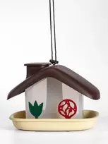Kabinama lesykla laukiniams paukščiams Domek Plastia 16.5x21x15cm ruda