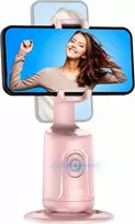 SelfieShow 360° automatinio veido sekimo stovas su gimbalu, rožinis, skirtas išmaniesiems telefonams