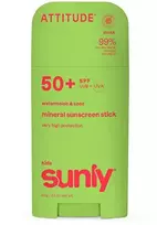 Attitude Vaikiškas mineralinis apsauginis kremas nuo saulės SPF 50 „Sunly Stick“, 60 g