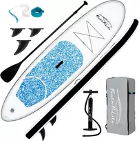 FunWater pripučiama irklentė SUP, 305x76x15 cm, aliuminis irklas, rinkinys su pompa ir kuprine, SUPFR04D