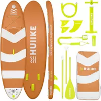 HUIIKE pripučiama SUP lenta su priedais, 305x84x15 cm, 130 kg, PVC, oranžinė