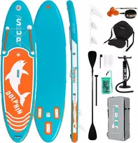 FunWater pripučiama SUP lenta, PVC, 3.2 m x 0.83 m, 15 cm storio, mėlyna, SUPFW08C