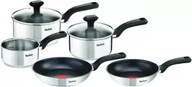 Tefal nerūdijančio plieno puodų ir keptuvių rinkinys Comfort Max 5 dalių, indukcijai, C972S544
