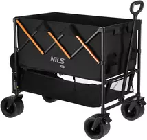 NC2607 XXL kelioninis vežimėlis juodos-oranžinės spalvos 160 l NILS CAMP