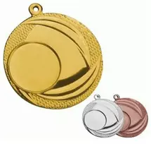 Tryumf Bendrosios paskirties aukso spalvos medalis su vieta 25 mm emblemai, plieno MMC9040/G