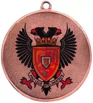 Tryumf Plieninis bronzinis trečiosios vietos medalis su spalvota spauda LuxorJet MMC6040/B-LUX