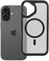 „iPhone 17 Forcell F-Protect Smoke Hybrid Premium“ dėklas, suderinamas su „MagSafe“ juodas