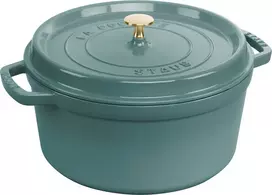 STAUB LA COCOTTE Puodas żeliwny apvalus 2.2 ltr, eukaliptusowy