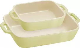 STAUB COOKING Rinkinys 2 półmisków prostokątnych, jasnozielony
