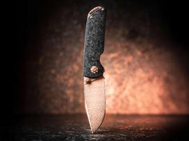 TOGO Nóż Boker Solingen M4 Sherman Damast Rose Gold | 110118DAM | 4045011319778