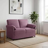 Dvitaškė sofa Violetinė 138 x 83 x 95 cm Aksomas