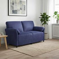 Dvitaškė sofa Policijos mėlyna 158 x 83 x 95 cm Aksomas
