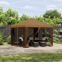 Pavėsinė 3 x 3 m Smėlio Poliesteris ir plienas 190 gsm