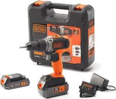 Black & Decker | Cordless Drill/Driver with  2.0 Ah/4.0 Ah Battery | BCD003MEM2K-QW | 18 V | 2.0/4.0 Ah | Lithium