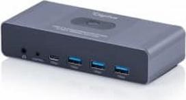 Digitus USB-C 3.0 Dual HDMI KVM Switch, 2-port, 4K60Hz, Core Line