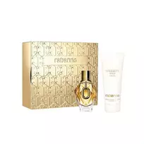 Set Paco Rabanne: Million Gold, Hydrating, Body Lotion, 100 ml + Million Gold, Eau De Parfum, For Women, Refillable, 50 ml