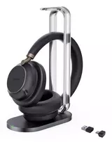Yealink BH76 Plus + Charging Stand UC USB-C/A Laisvų rankų įranga Bevielis Su lankeliu Skambučiai / muzika USB Type-C / USB Type-A Bluetooth Įkrovimo stovas Juoda