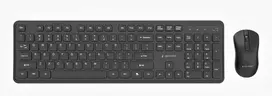 Klaviatūra Gembird KBS-WPS-01 Slim Pro Business wireless desktop set, juodas, US išdėstymas