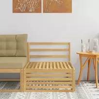Lauko Vidurinis Sofa Kietos akacijos mediena Balta